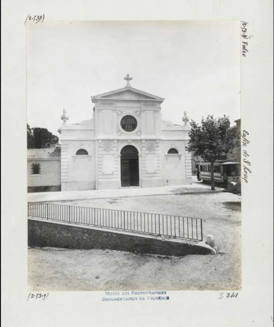 Photographie d’archives de l’église Saint-Loup à Marseille en 1903