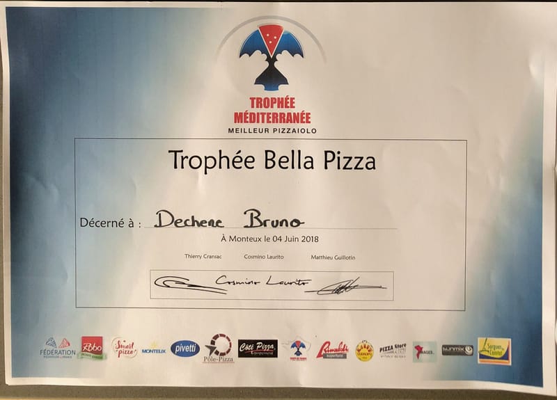 Justificatif : Trophée Bella Pizza