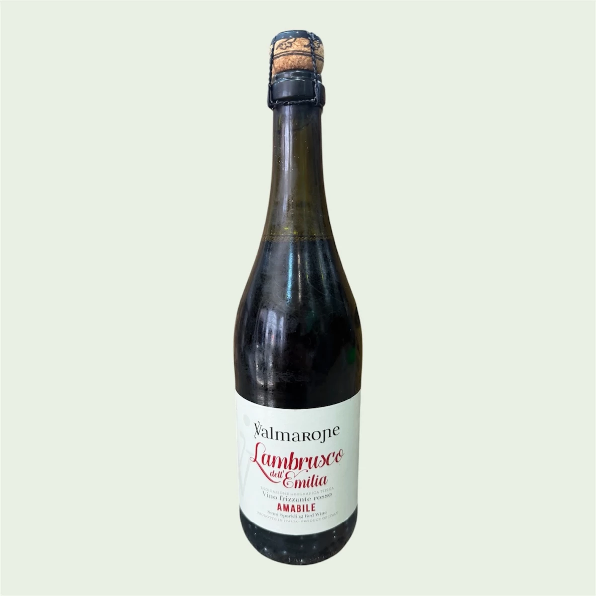 Bouteille de vin Lambrusco amabile 75 cl
